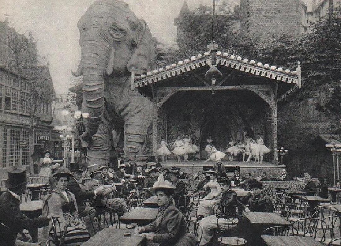 Unknown - Cafe Concert: Vintage Sheet-fed Gravure. An atmospheric look at Parisian nightlife in the 1930s. Image size: approx. 8.5" x 11.5"., Mounted to archival board