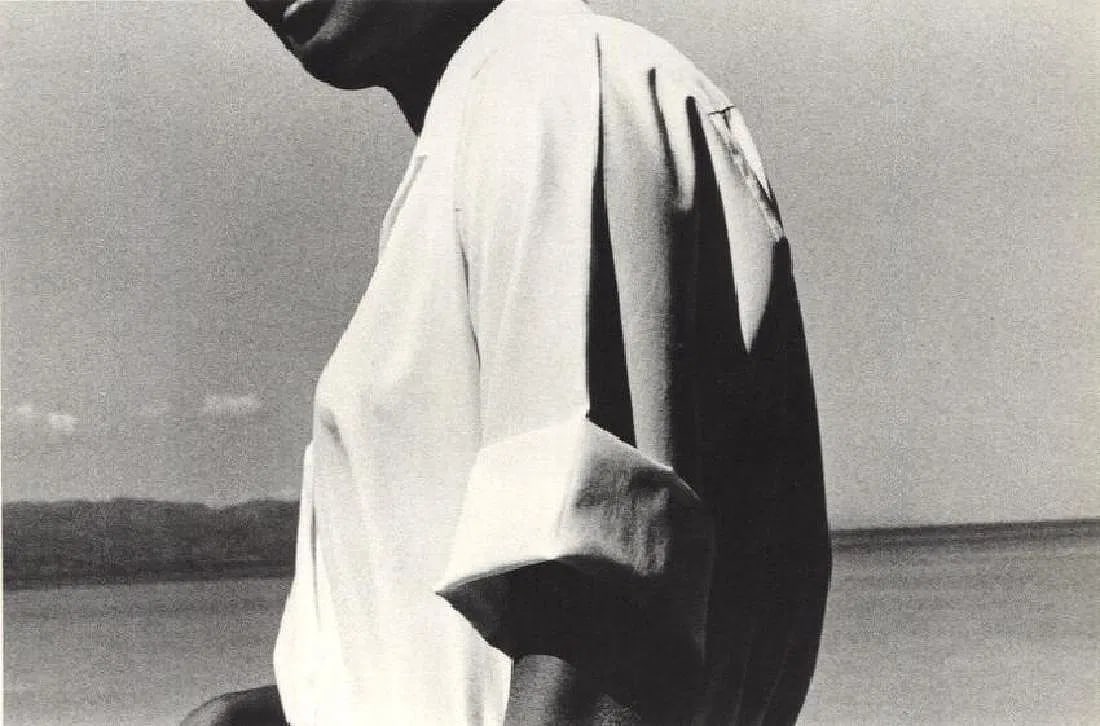 Ralph Gibson - Shirt: Vintage Sheet-fed Gravure. Graphic study of light and fabric. Image size: approx. 8" x 12"., Mounted to archival board