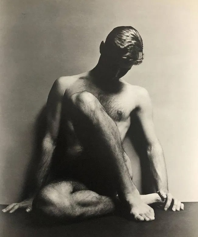 George Platt Lynes - William Christian Miller, 1945: GEORGE PLATT LYNES (B.1907), William (Bill) Christian Miller, 1945, Photo-litho, 12" x 10", Mounted to archival board