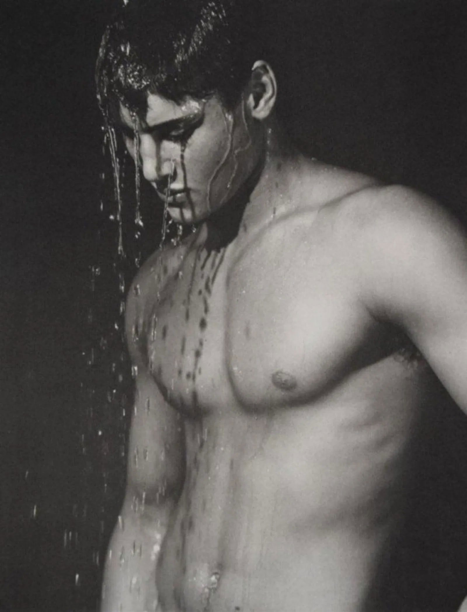 Bruce Weber - Justin Lizard, 1986: BRUCE WEBER (b. 1946), Justin Lizard, 1986, Sheet-fed gravure c. 1989, Printed in Spain, 11" x 8 1/2", Mounted to archival board