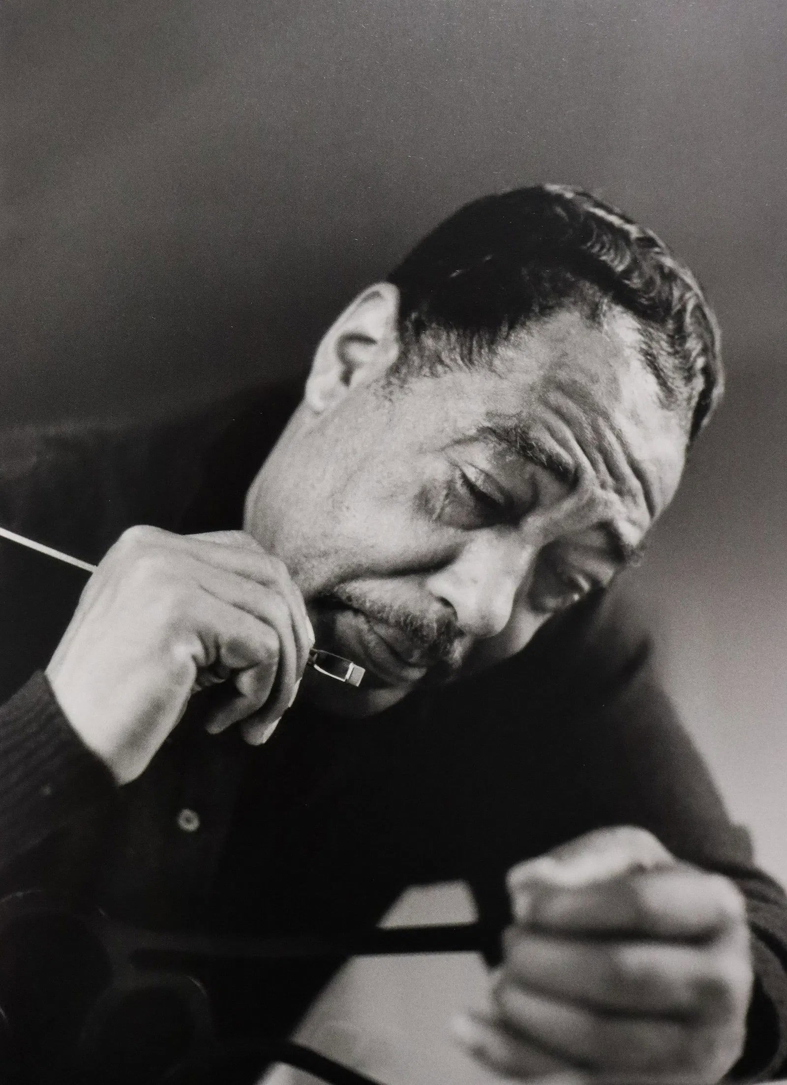 Gordon Parks - Duke Ellington, California, Photo-Litho: GORDON PARKS - (1912-2006), Duke Ellington, California, Photo-Litho, Printed later 20th Century, 8 3/4" x 6 1/2" (Image Size), Mounted to archival board