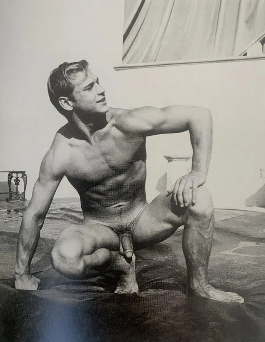 Bob Mizer - Male Nude, Photo-Litho: Bob Mizer (1922-1992), Male Nude, Photo-litho, Printed circa later 20th c., 4 3/4" x 3 5/8", Mounted to archival board