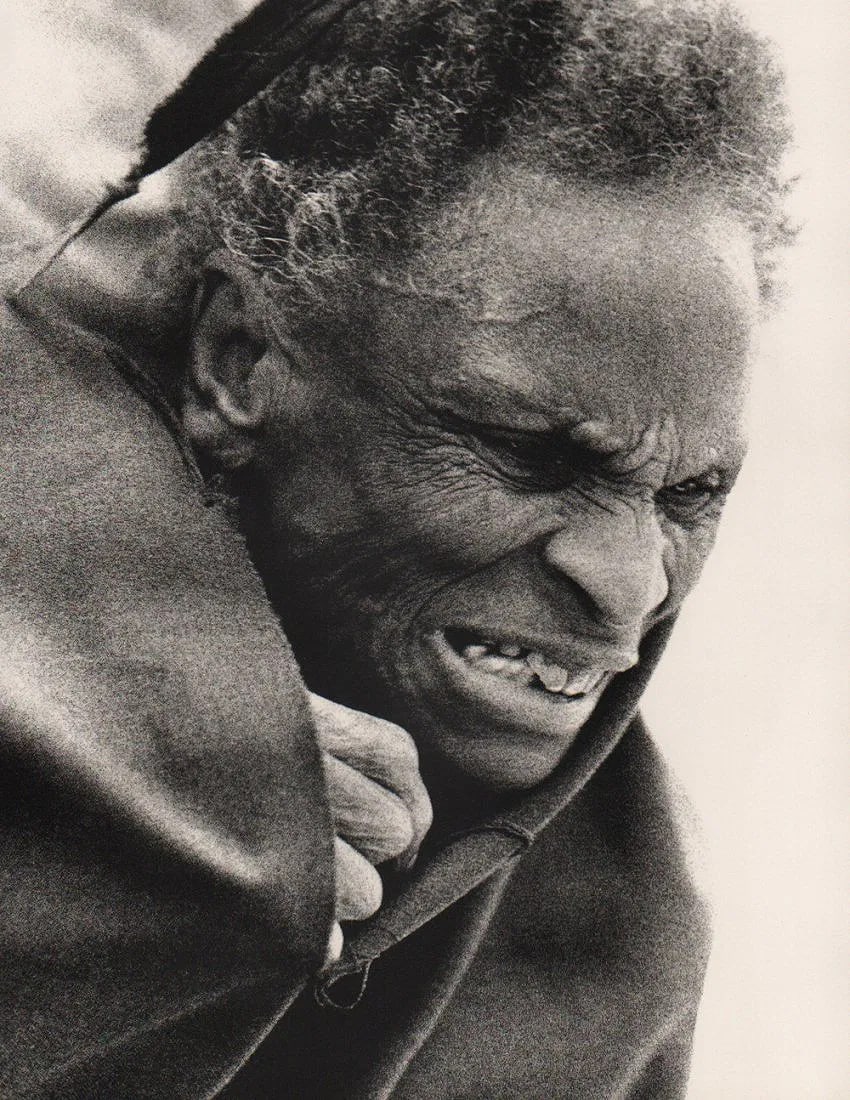 Richard Avedon - Louisiana State Hospital: Vintage Sheet-fed Gravure. A haunting social documentary portrait. Image size: approx. 10" x 10"., Mounted to archival board