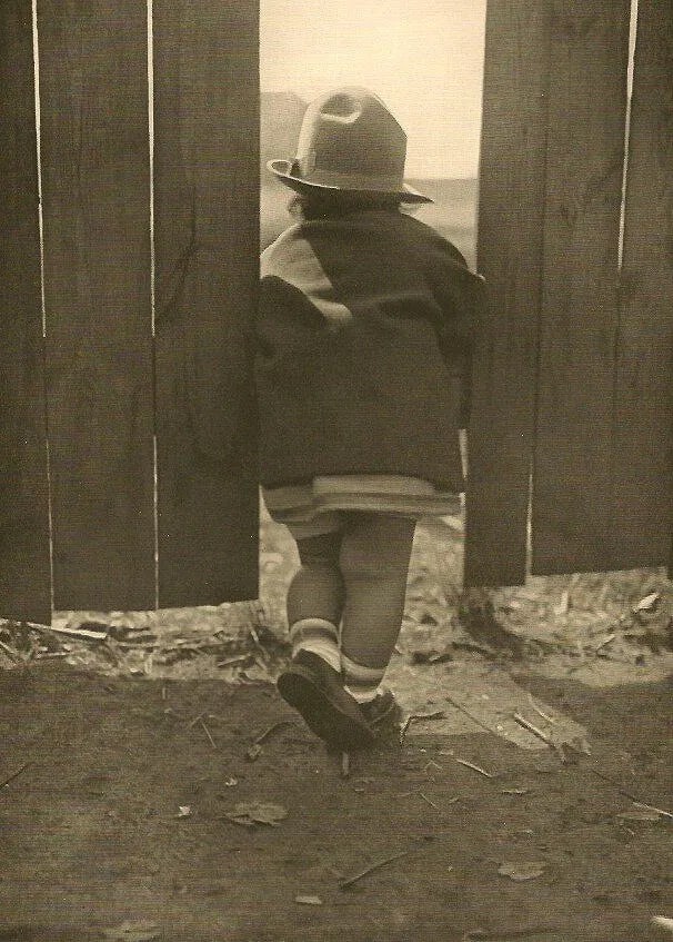 Keller, Dr Karl - Toddler: Vintage Sheet-fed Gravure. A soft-focus, mid-century pictorialist child portrait. Image size: approx. 8" x 11"., Mounted to archival board