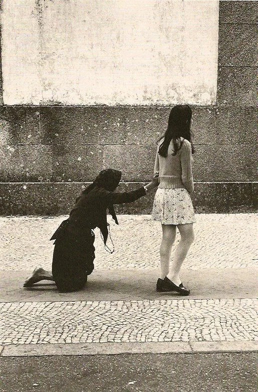 Boubat, Edouard - Portugal, 1973: Vintage Sheet-fed Gravure. Capturing the simplicity and grace of rural European life. Image size: approx. 8.5" x 11.5"., Mounted to archival board
