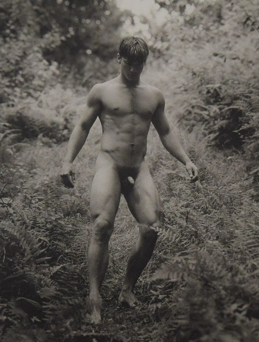 Bruce Weber - Eric, Camp Longwood, 1990: BRUCE WEBER (b. 1946), Eric, Camp Longwood, 1990, Sheet-fed gravure c. 1990, Printed in United States of America, 9 3/8" x 7 1/4", Mounted to archival board