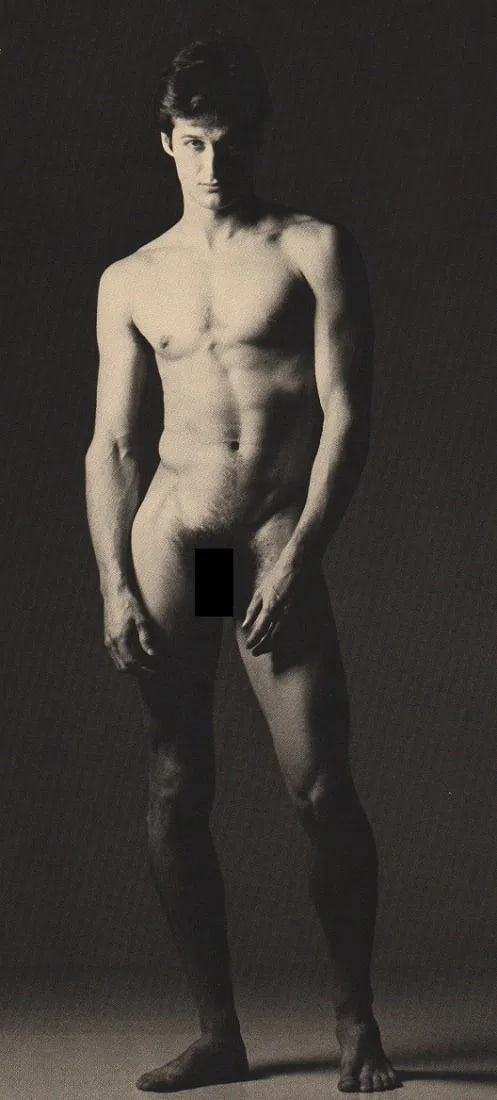 Charles Collum - Nude Study: Vintage Sheet-fed Gravure. From the celebrated "Dallas Nude" or "New York Nude" series. Image size: approx. 8" x 10"., Mounted to archival board