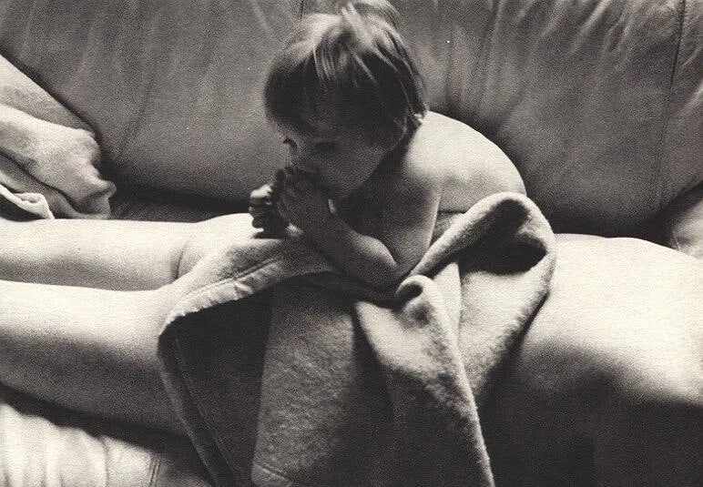 Mary Ann Parkinson - Mother And Child: Vintage Sheet-fed Gravure. A tender and artistic maternal study. Image size: approx. 8" x 10"., Mounted to archival board