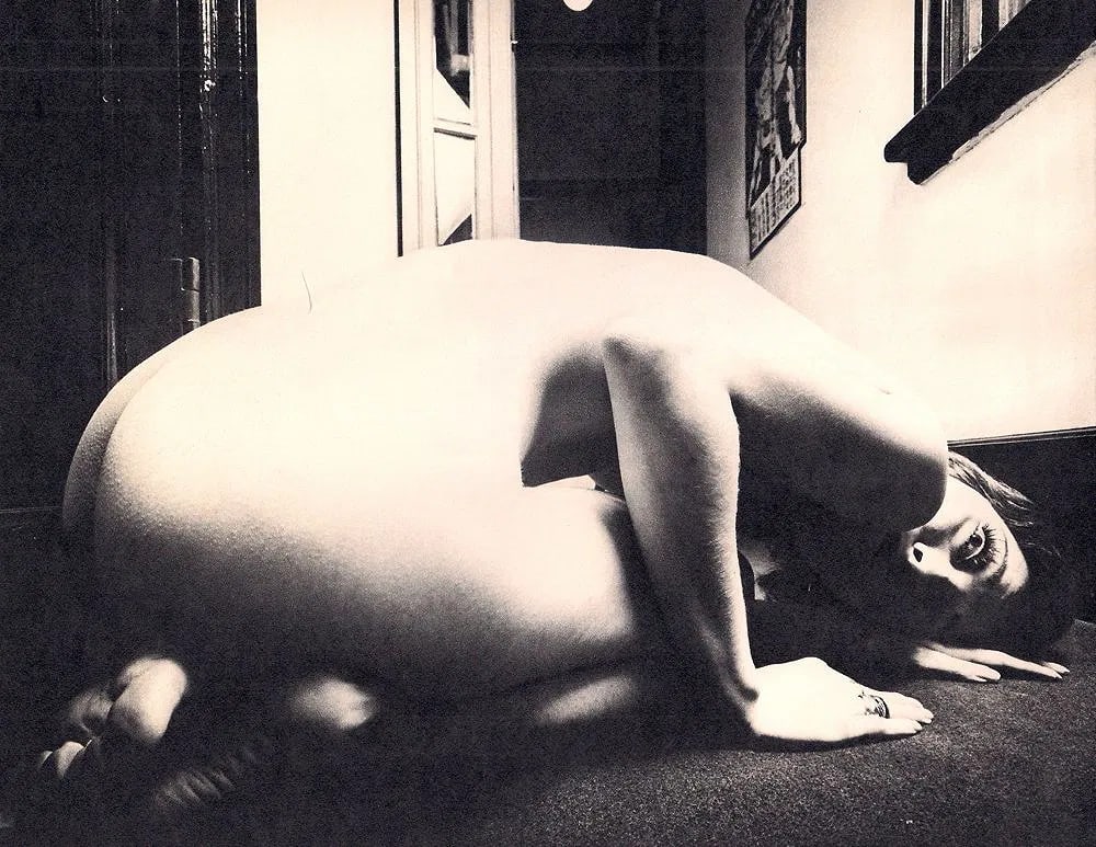 Yoshihiro Tatsuki - Nude: Vintage Sheet-fed Gravure. From the avant-garde "Girl" or "Nude" series. Image size: approx. 9" x 12"., Mounted to archival board