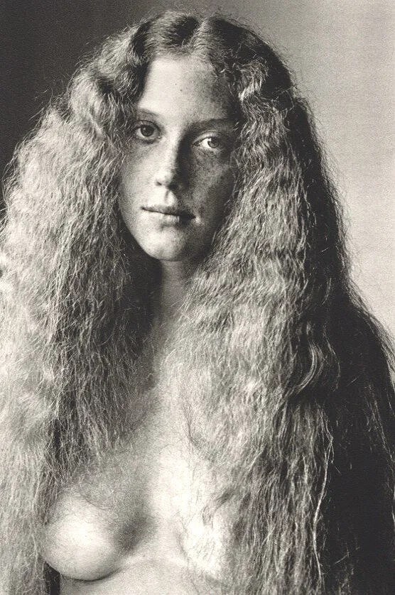 Edouard Boubat - Nude - Paris 1976: Vintage Sheet-fed Gravure. A rare and poetic nude by the humanist master. Image size: approx. 8.5" x 11"., Mounted to archival board