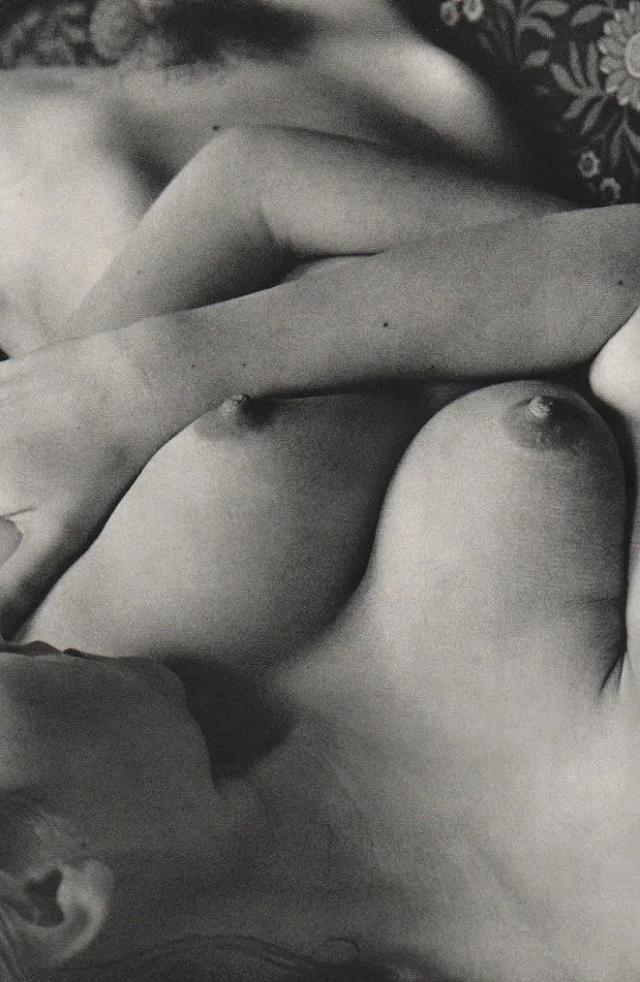 David Attali - Nude: Sheet-fed Gravure. Contemporary exploration of shadow on the body. Image size: approx. 8.5" x 11.5"., Mounted to archival board