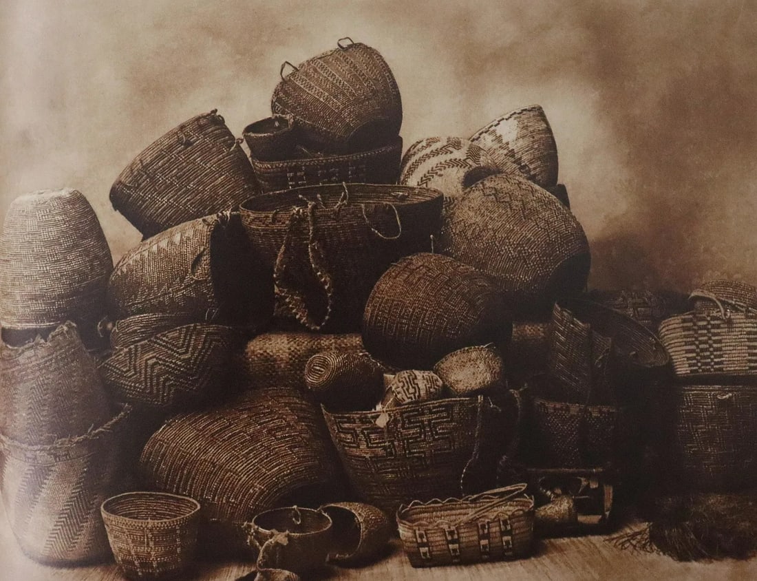 Edward Curtis - Photo-Litho, Printed Later: Photo-Litho from a later 20th Century edition. Ethnographic documentation of Native American life. Image size: approx. 7" x 10"., Mounted to archival board