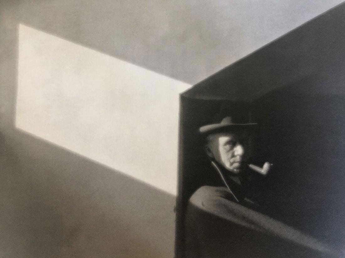 Edward Weston - Sunny Corner In An Attic, 1920: Vintage Photo-Litho. An early pictorialist light study focusing on interior geometry. Image size: approx. 7.5" x 9.5"., Mounted to archival board