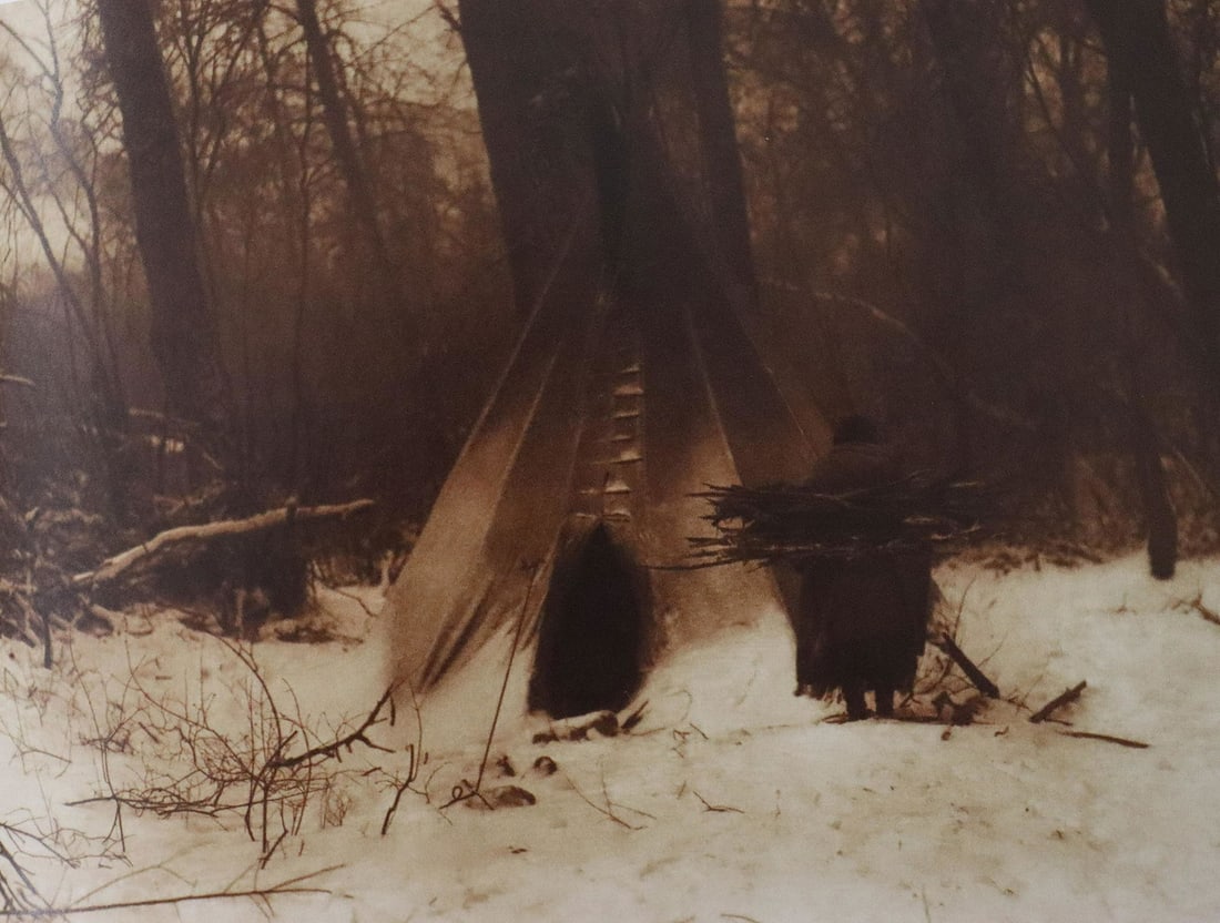 Edward Curtis - Photo-Litho, Printed Later: Photo-litho 6" x 9" Printed later, c. second half of 20th Century, Mounted to archival board