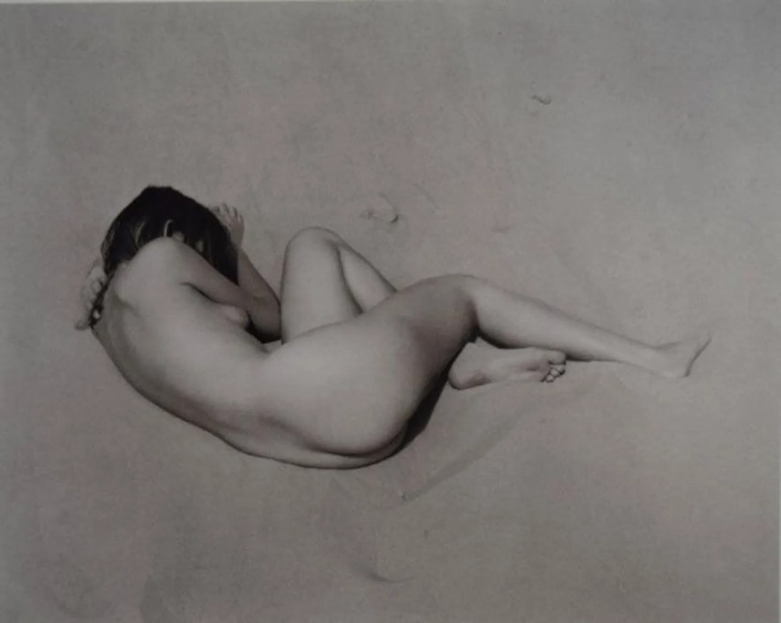 Edward Weston - Charis 1936: EDWARD WESTON (1886-1958), Charis 1936, Photo-litho, c. 1970's, Printed in Hong Kong, 6 3/4" x 8 1/2", Mounted to archival board