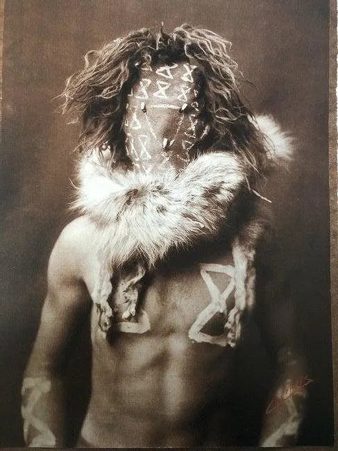 Edward Curtis - Tobad Zistsini - Yeibichai, Navajo, 1904 (1 of 1)