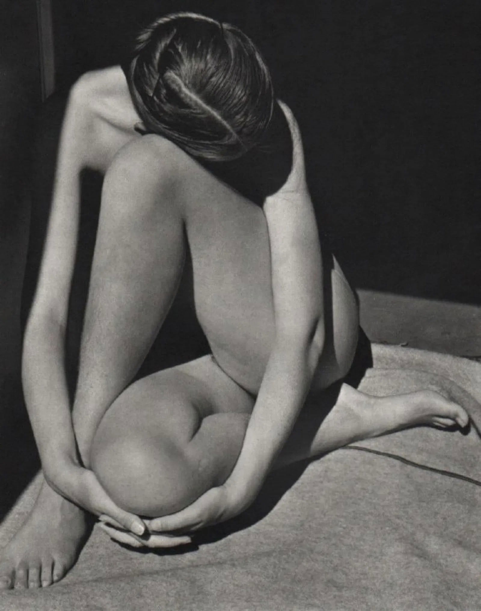 Edward Weston - Charis Nude: EDWARD WESTON (1886-1958), Charis Nude, Photo-litho, c. 1970's, Printed in Hong Kong, 7" x 5 1/2", Mounted to archival board