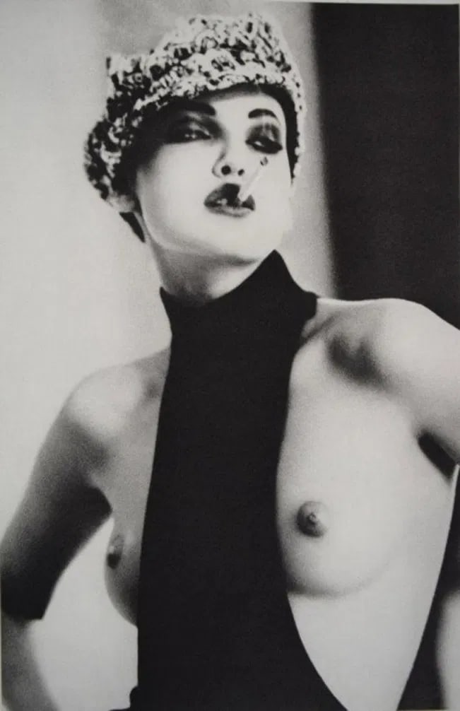 Ellen Von Unwerth - Smoky Nadja: ELLEN VON UNWERTH B. 1954, Smoky Nadja, Sheet-fed gravure c. 1994, Printed in Japan, 14" x 9" , Mounted to archival board