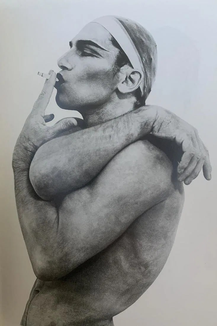 Herb Ritts - Male Nude, Photo-Litho: Herb Ritts (1952-2002), Male Nude, Photo-litho, Printed circa later 20th c., 6 3/4" x 4 3/4" , Mounted to archival board
