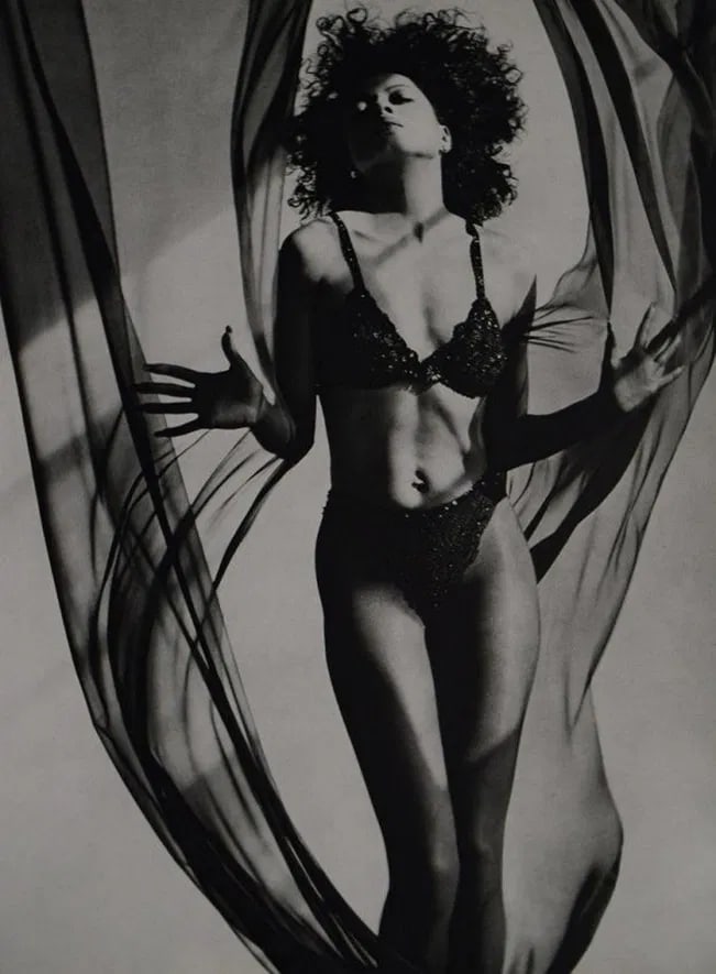 Herb Ritts - Diana Ross, Los Angeles, 1987: HERB RITTS (1952-2002), Diana Ross, Los Angeles, 1987, Sheet fed gravure C. 1988, Printed in Japan, 14" x 11" , Mounted to archival board