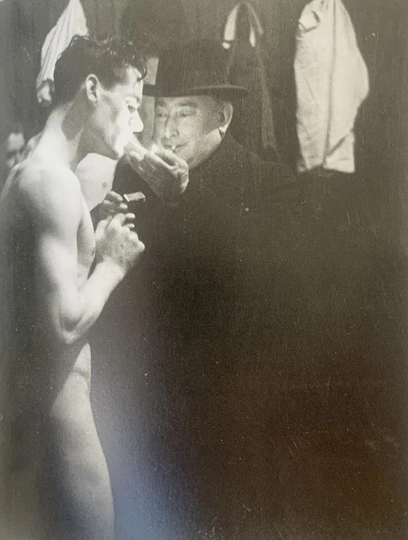 Humphrey Spencer - Male Nude, Photo-Litho: Humphrey Spencer (1910-2005), Male Nude, Photo-litho, Printed circa later 20th c., 6 1/4" x 4 1/2" , Mounted to archival board