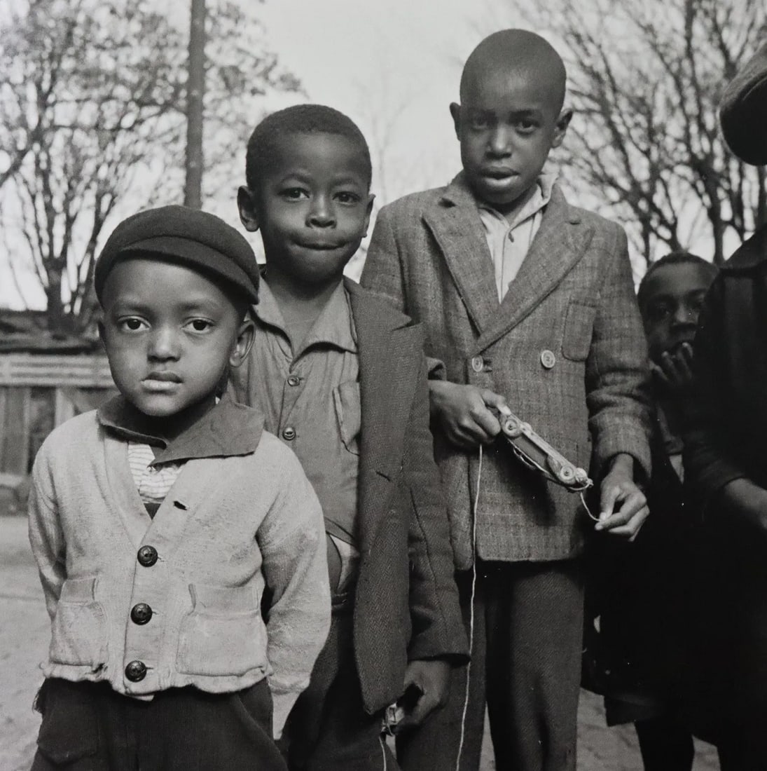 Gordon Parks - Neighborhood Children, Photo-Litho: GORDON PARKS - (1912-2006), Neighborhood Children, Washington, D.C., Photo-Litho, Printed later 20th Century, 7" x 7" (Image Size) , Mounted to archival board
