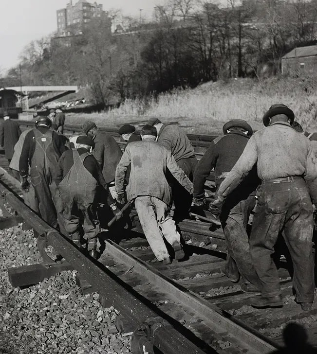 Gordon Parks - Railroad Gang Moving Track, Photo-Litho (1 of 1)