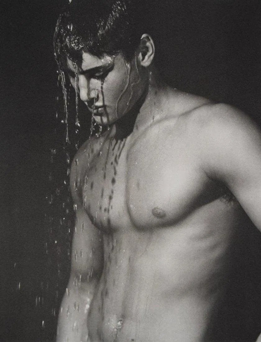 Bruce Weber - Justin Lizard, 1986: BRUCE WEBER (b. 1946), Justin Lizard, 1986, Sheet-fed gravure c. 1989, Printed in Spain, 11" x 8 1/2" , Mounted to archival board