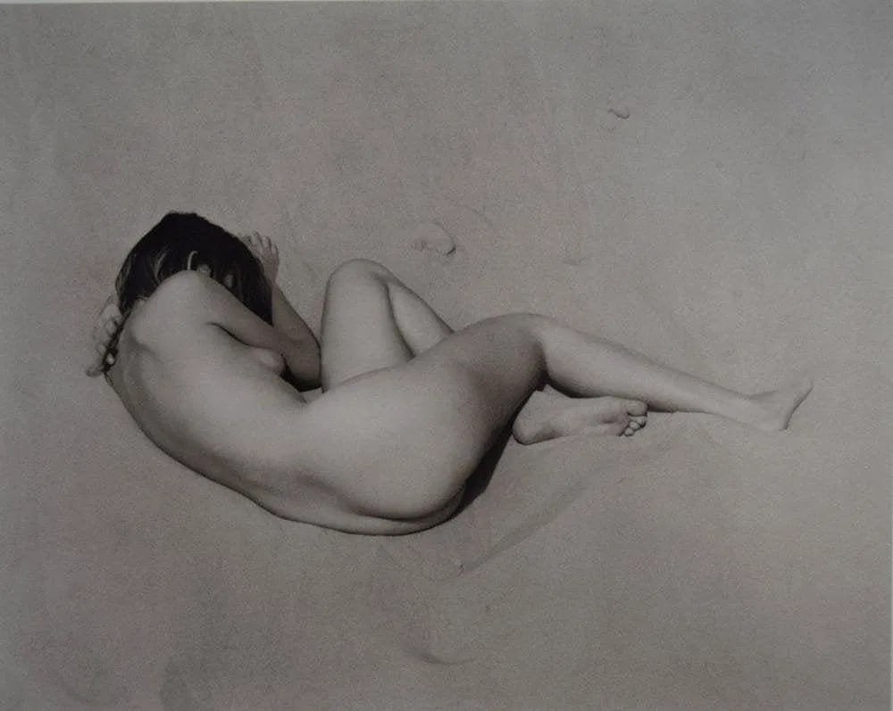 Ansel Adams - Lava rock and surf, Hookena, Hawaii: ANSEL ADAMS (1902-1984), Lava rock and surf, Hookena, Hawaii, Photo-litho, 6" x 7 1/2", Printed second half of 20th Century , Mounted to archival board