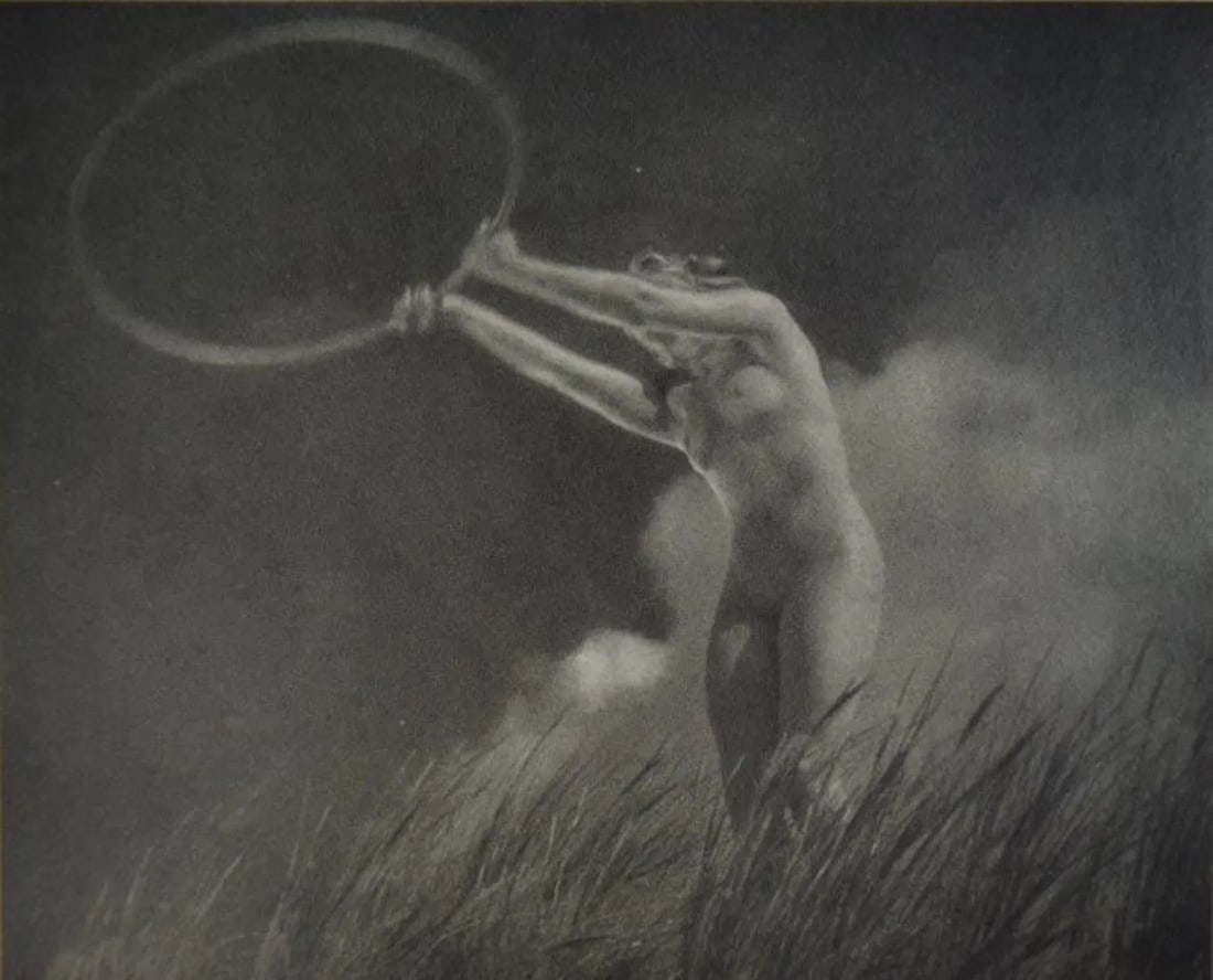 Leni Riefenstahl - Hoop Dance: LENI RIEFENSTAHL (1902-2003), Hoop Dance, 1936, Sheet-fed gravure, c. 1980's, Printed in Germany, 6" x 7 1/2" , Mounted to archival board