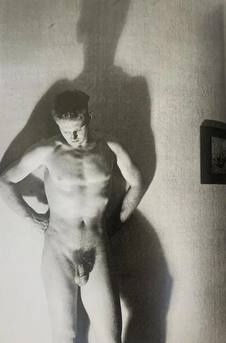 Minor White - Male Nude, Photo-Litho: Minor White (1908-1976), Male Nude, Photo-litho, Printed circa later 20th c., 6 5/8" x 4 5/8", mounted to archival board
