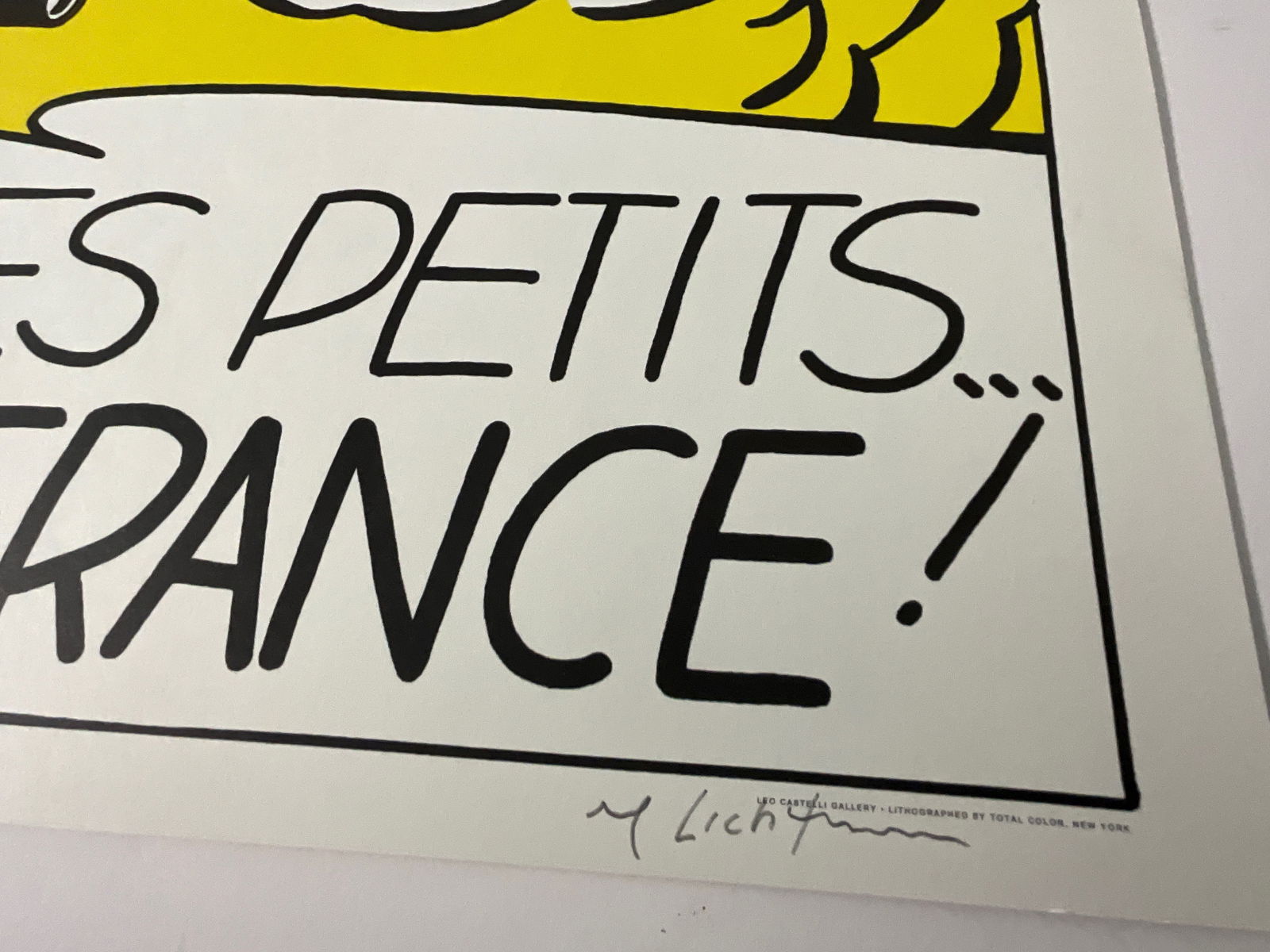 Roy Lichtenstein CRAK pencil signed - 2