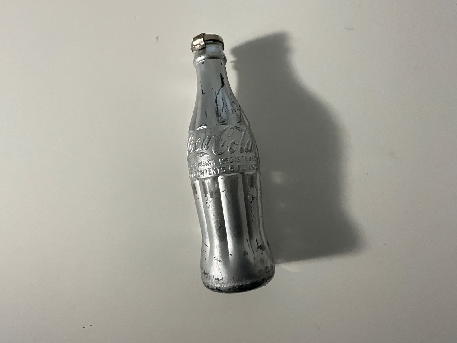 Warhol Coca Cola Bottle “YOUR IN ANDY WARHOL: Measures 8 inches height, Initialed on Cap A.W.