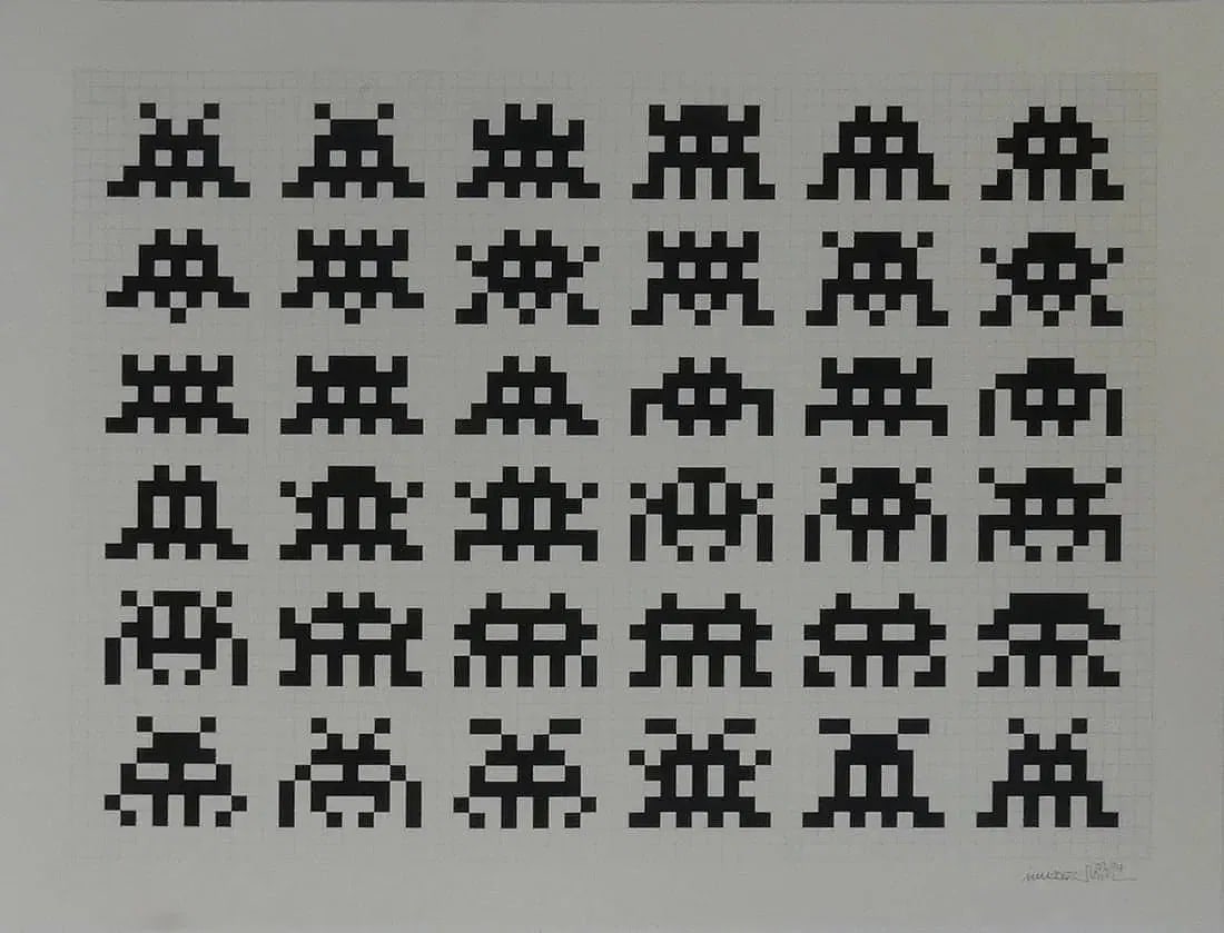 INVADER 'REPETITION, VARIATION, EVOLUTION' (1 of 1)