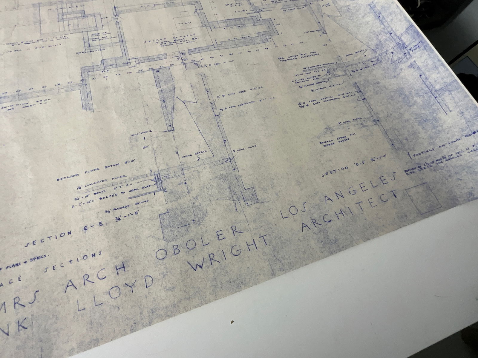 Frank Lloyd Wright Blueprint - 3