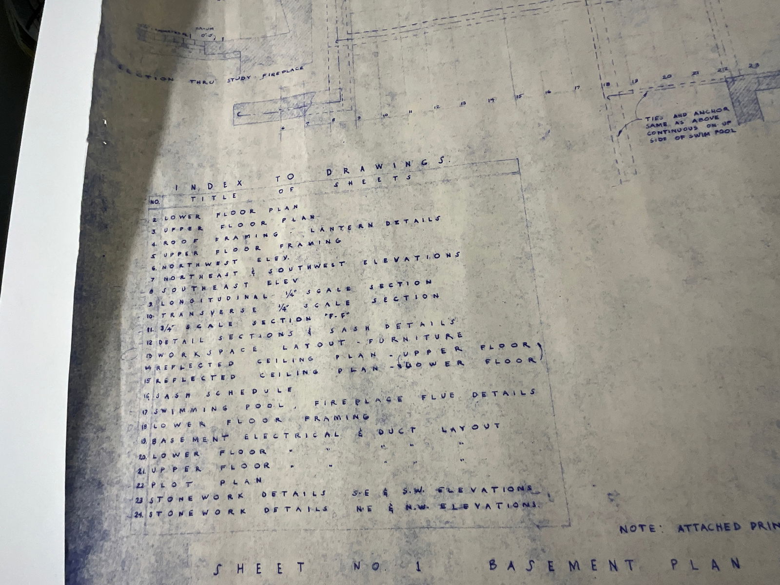 Frank Lloyd Wright Blueprint - 4