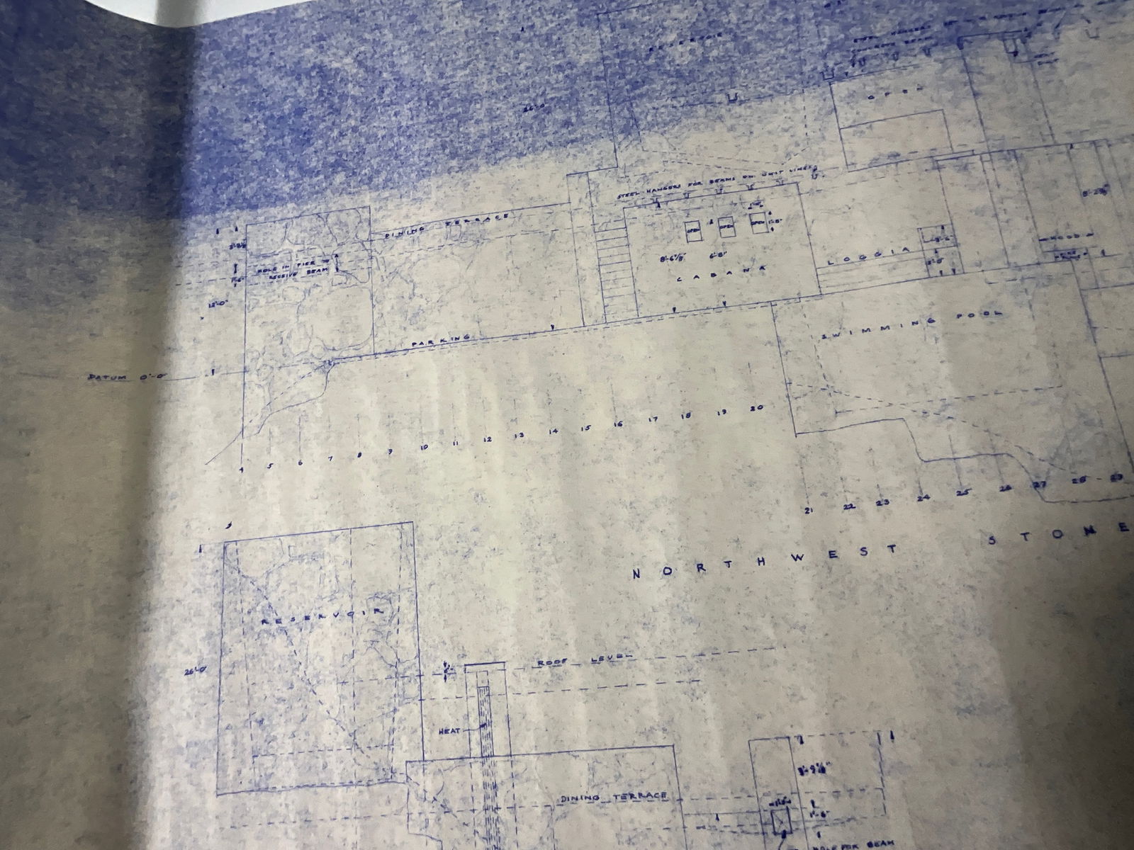 Frank Lloyd Wright Blueprint Oboler House - 4
