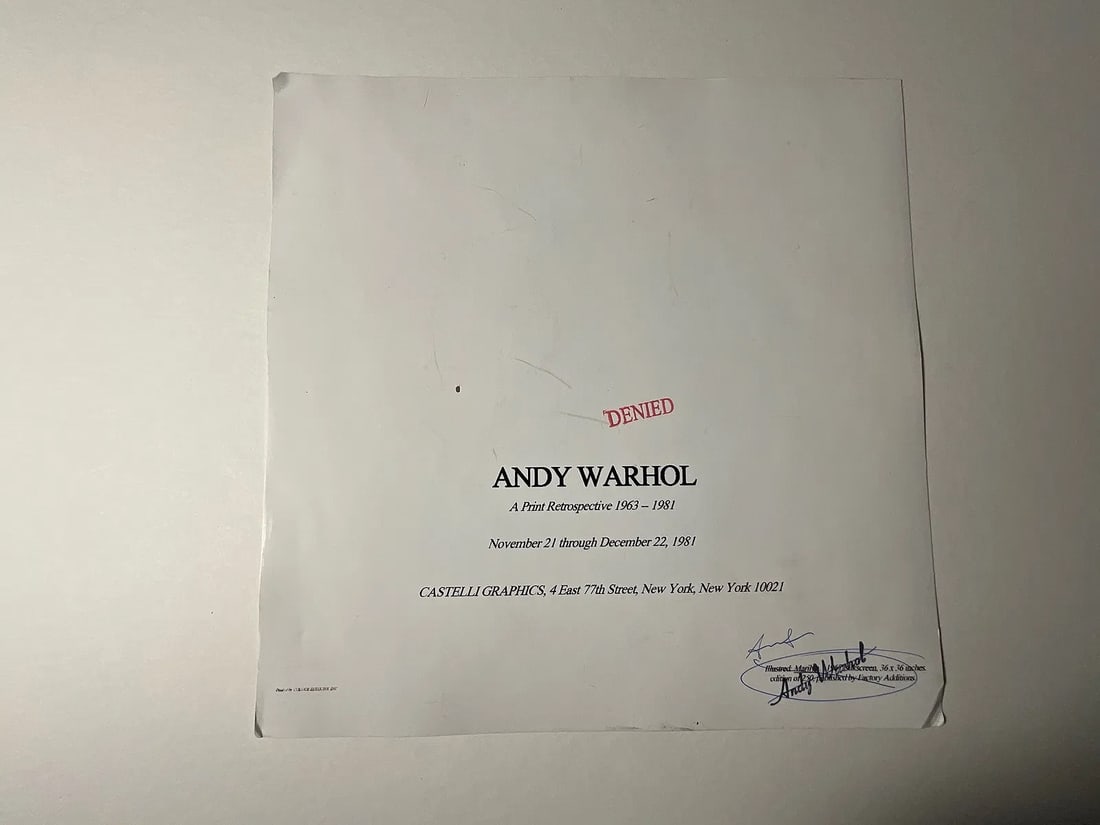 Warhol: Liz Taylor Signed - 2