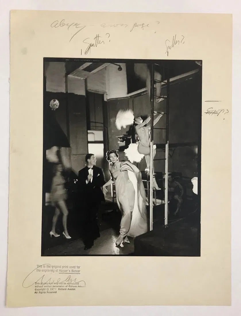 Richard Avedon: Suzy Parker 1957: Suzy Parker and Robin Tattersall, Paris 1957, Quadratone print, limited edition, 14.75 x 11".