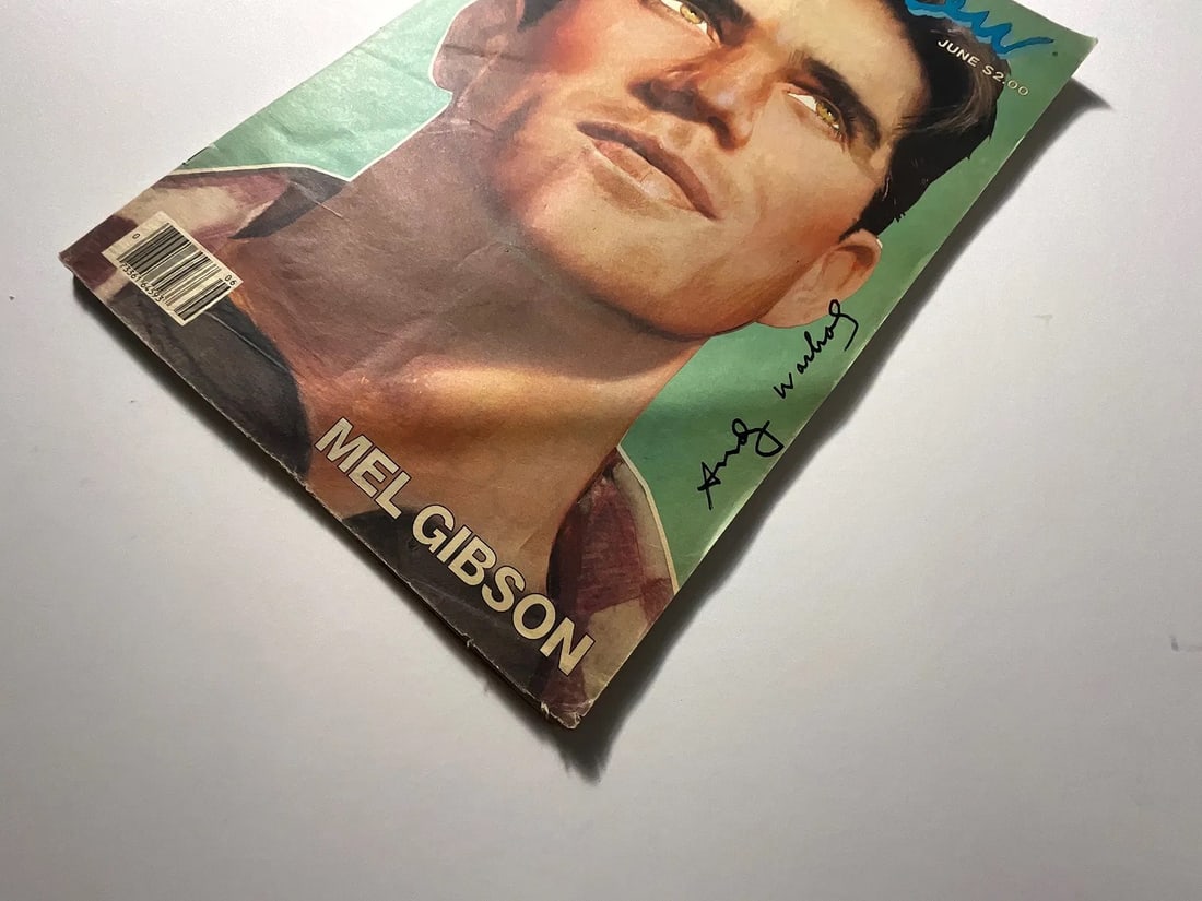 Warhol Signed Interview Magazine - 2