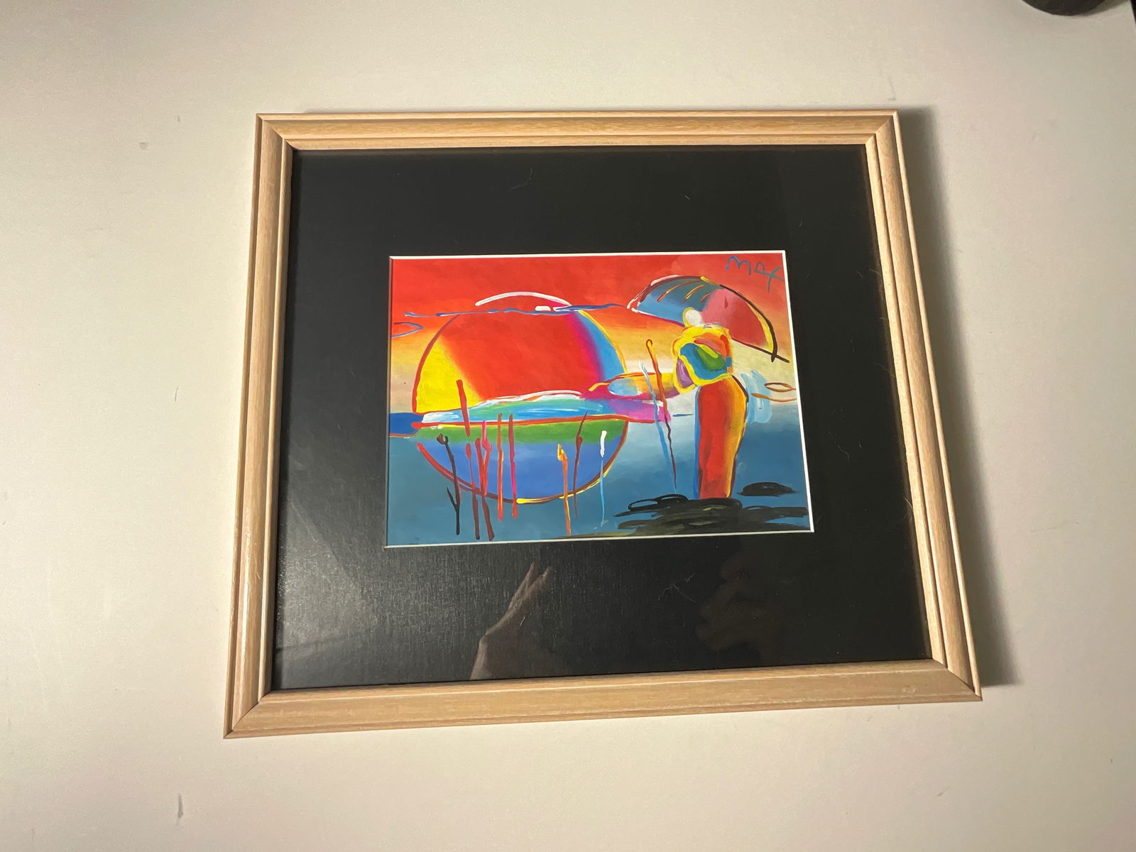 Peter Max: Mixed Media: Mixed Media on paper, Sight 10.25 x 7.25", Park West Gallery provenance.