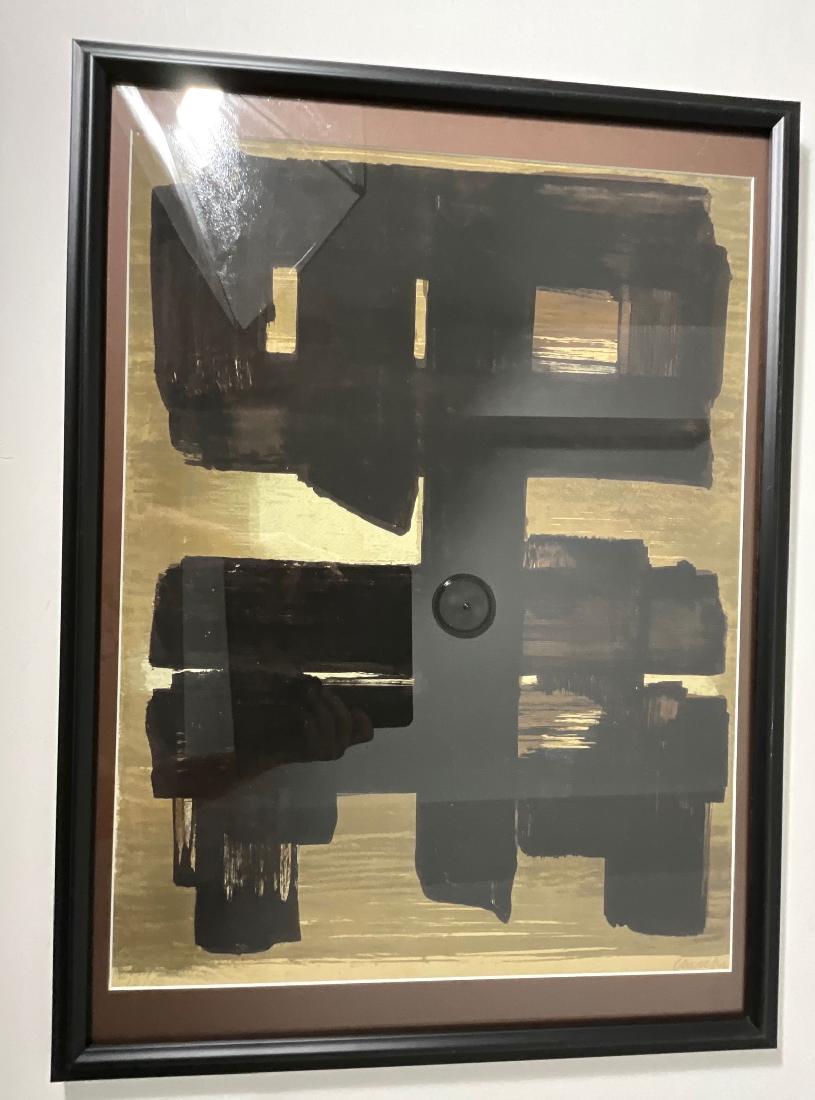 Pierre Soulages – no.1: Measures 22 x 30 inches framed, after