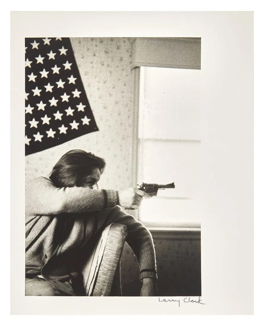 Larry Clark: Tulsa 1972: Photo print, 8 x 10 inches, signed in the image.