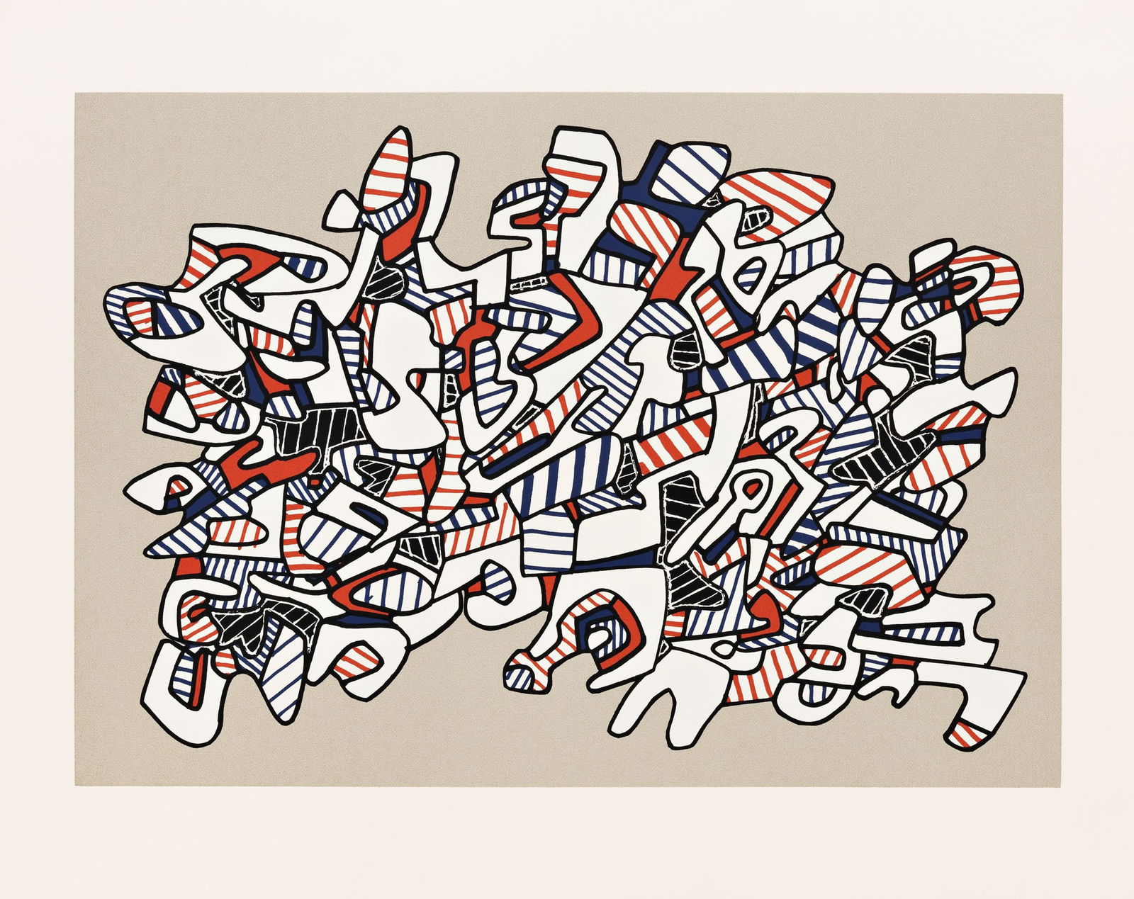 JEAN DUBUFFET Ontogenèse (1975), After: Measures 30 x 35 inches, unsigned, After Dubuffet