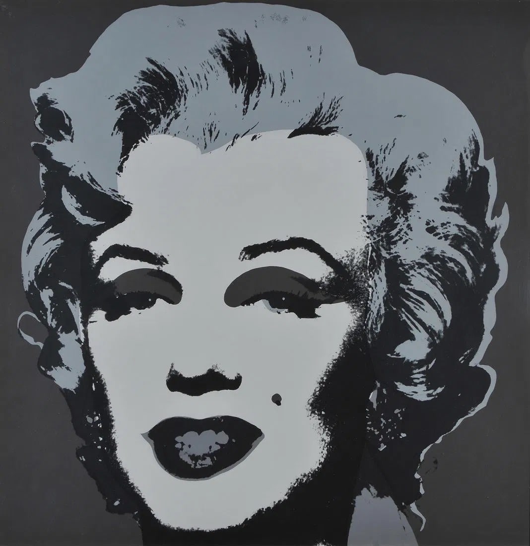 Warhol, Andy Marilyn Monroe Print: Measures 30 x 30 , print in colors on rag paper