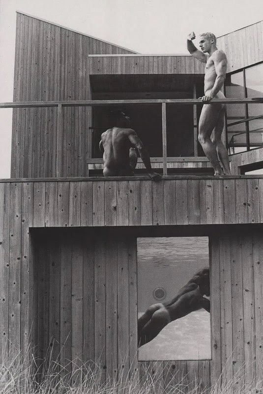 TOM BIANCHI - Los Angeles, 1990, male nudes: Image size (inches) approx. 9.5 x 6.5”, print on photo paper mounted to archival board