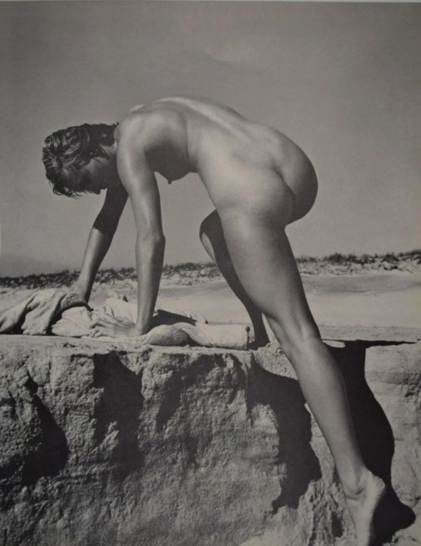 Andre de Dienes - Nude: ANDRE DE DIENES (1913-1985) Nude Photo-litho c.1964, mounted to archival board