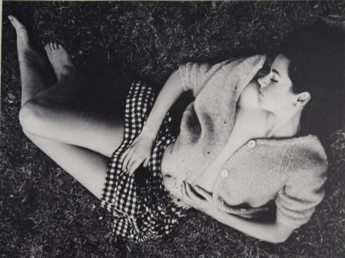 Wingate Paine - Girl On The Lawn: WINGATE PAINE (1915-1987) Girl On The Lawn Sheet-fed gravure, C.1960's, mounted to archival board