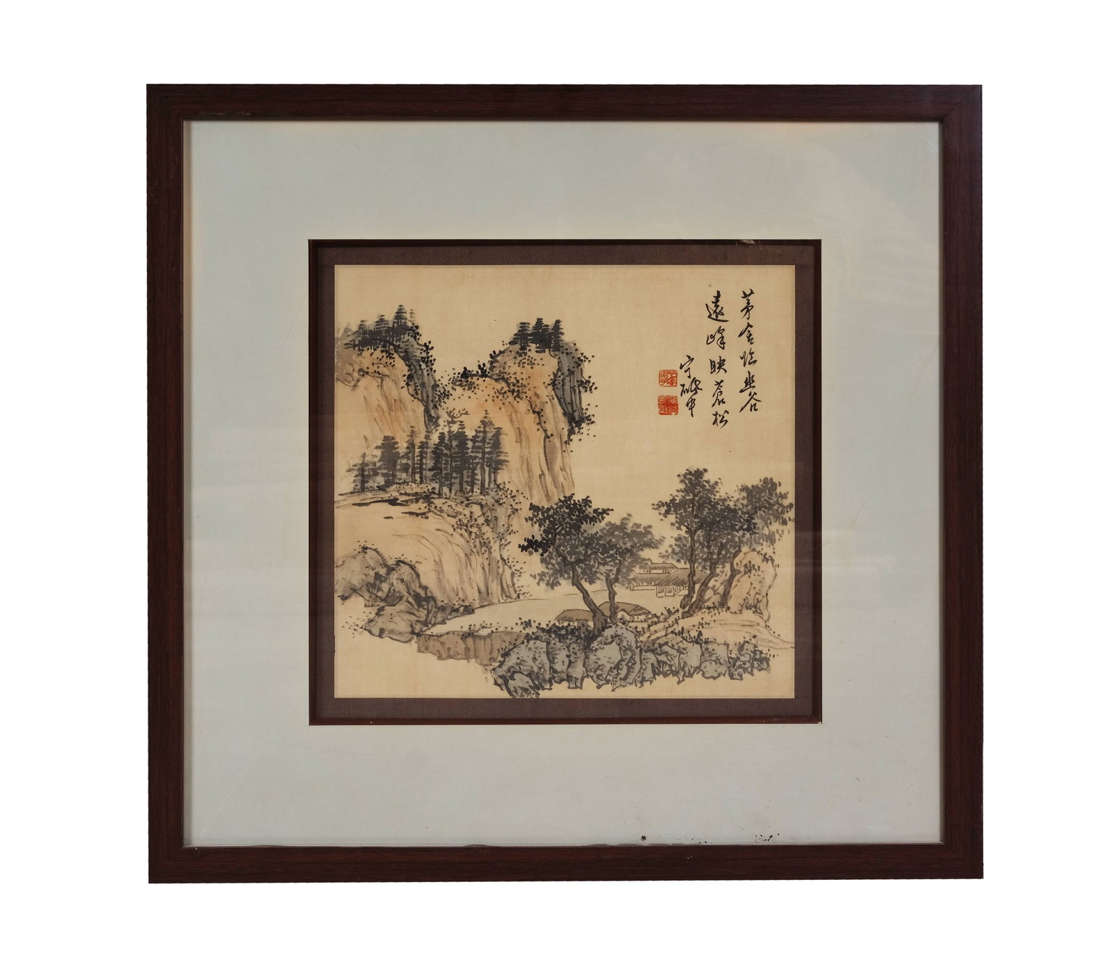 Ning Dizhong (1923-2013), attributed to, Thatched Hut in a Secluded Valley: Ning Dizhong (1923-2013), attributed to, Thatched Hut in a Secluded Valley Provenance: From the esteemed former collection of a key institution in the Kansai region committed to fostering cultural exc