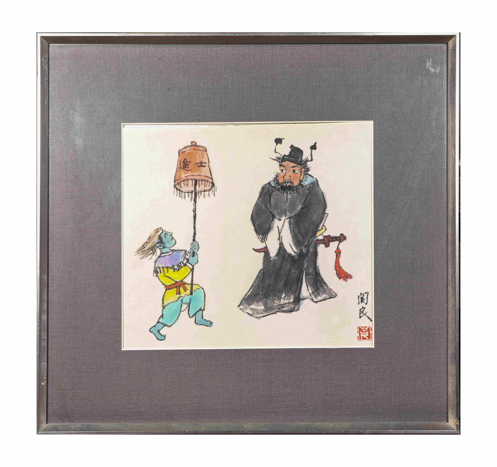 Guan Liang (1900-1986), attributed to, Figures (1 of 5)